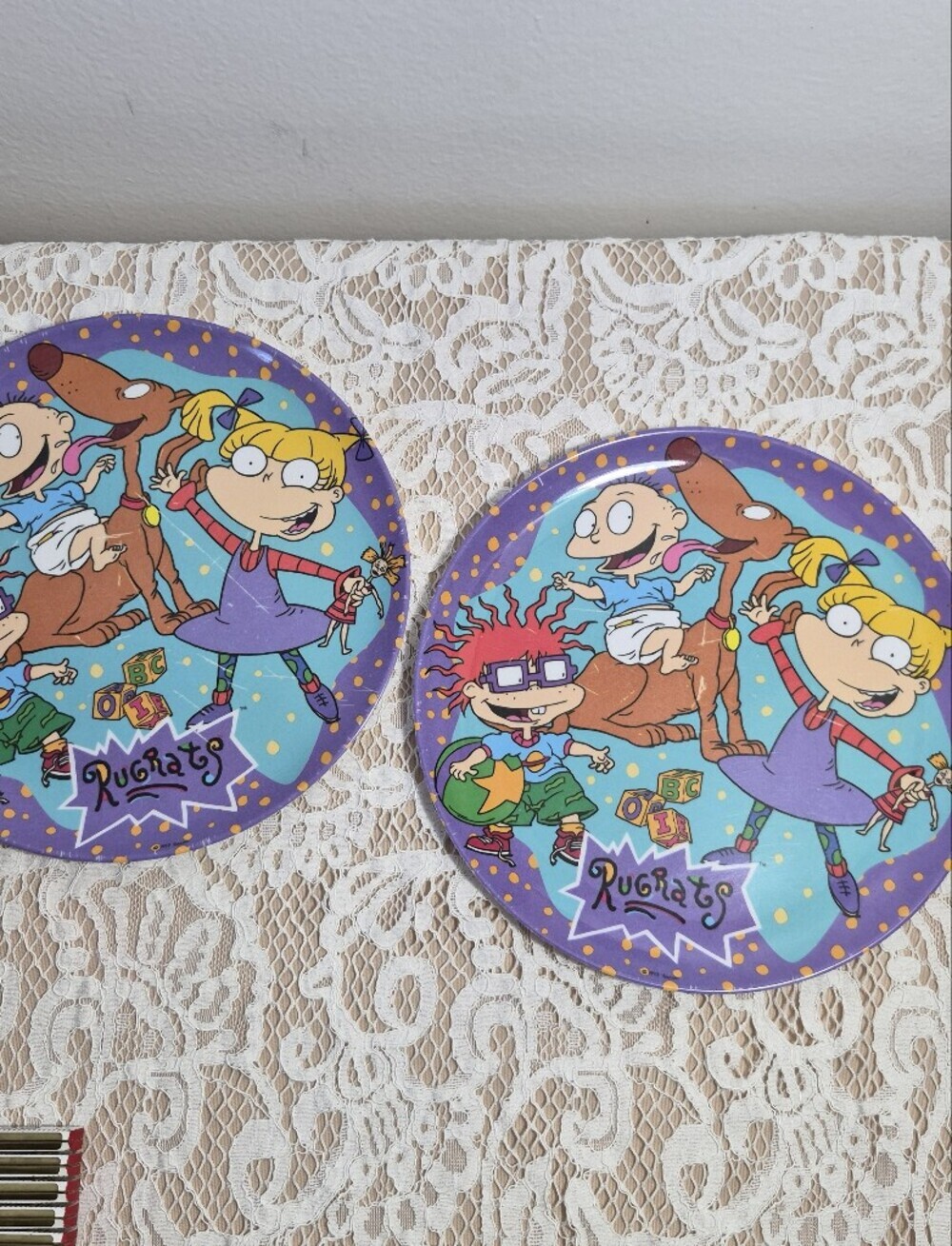 2 Rugrats Plates + Mic Toy - Picture 2 of 9